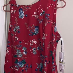 Pink floral Calvin Klein dress